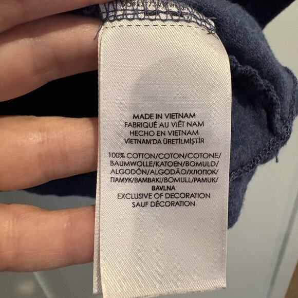 Polo Ralph Lauren Shirt Mens Small Blue Long Sleeve Crewneck Pullover Classic - Picture 9 of 12